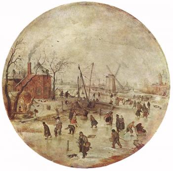 亨德裡尅 艾弗坎普 Winter Landscape With Skaters